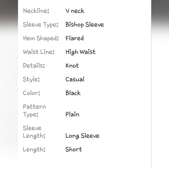 SHEIN VCAY Plus V-neck Knot Cuff Dress 3X - Picture 10 of 11